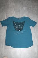 T-Shirt petrol Katze "Street one" Größe 40 Bayern - Bad Windsheim Vorschau
