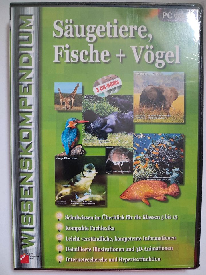 Wissenskompendium Säugetiere, Fische + Vögel, neu OVP in Konz