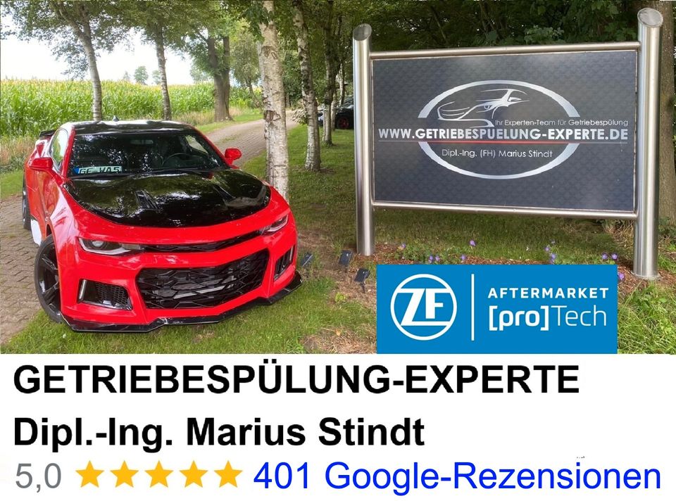 ZF [pro]Tech start Partner und Marktführer,  Spülsystem ohne schädlichen Reiniger !! Getriebespülung BMW Mercedes F10 F11 F30 F31 E60 E61 E70 W211 W212 W213 DSG CVT Audi Ford Opel Wandler 91 Getriebe in Lörrach