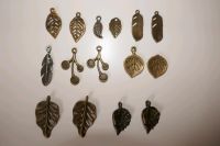 Anhänger Charms Blatt, Feder, Kirschen für Kette, Armband, Ohrrin Baden-Württemberg - Mannheim Vorschau