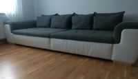 Big Sofa Couch Garnitur Wohnzimmer weiß grau Kunstleder Rheinland-Pfalz - Bad Kreuznach Vorschau