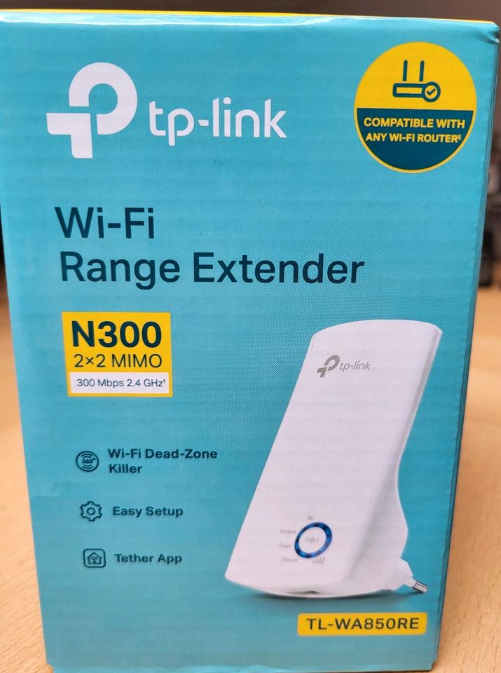Tp-Link Wi-Fi Range Extender TL-WA850RE, Repeater in Sollstedt (Wipper)