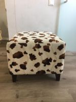 Hocker Kuhfelloptik beige/braun, neuwertig Hessen - Lauterbach (Hessen) Vorschau