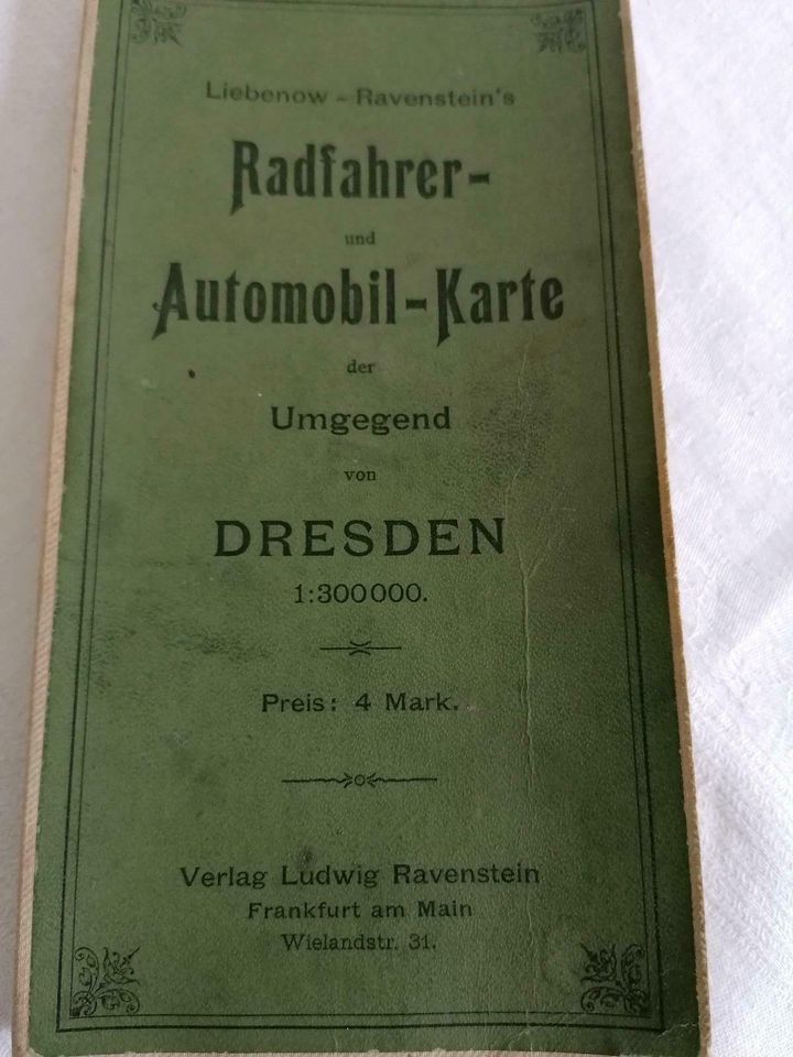 Historische Karte um 1900 in Chemnitz