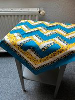 Tischdecke Patchwork ca.68x68cm Handarbeit blau-gelb Unikat Baumw Niedersachsen - Esens Vorschau