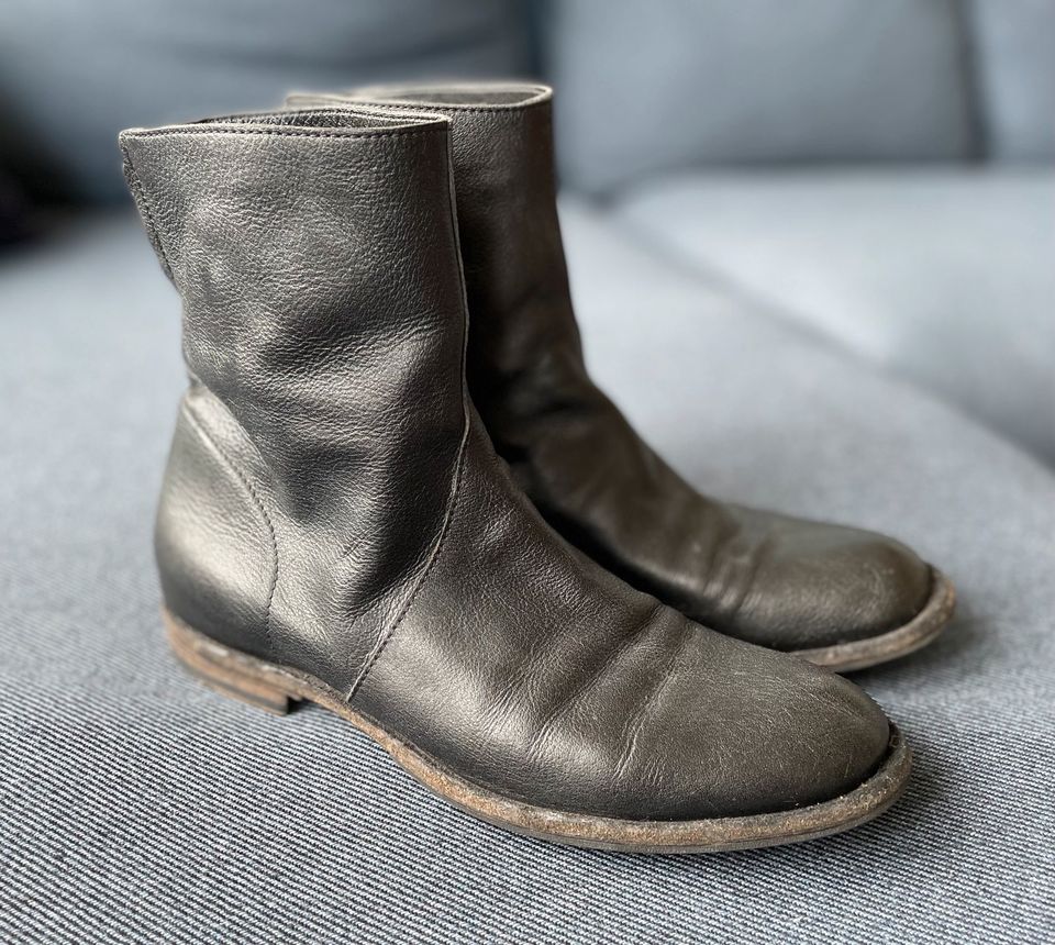 Officine Creative Leder-Boots, schwarz, Gr. 37 (wie 38) in Hamburg