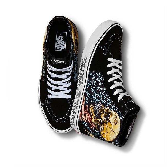 Vans metallica on feet cheap
