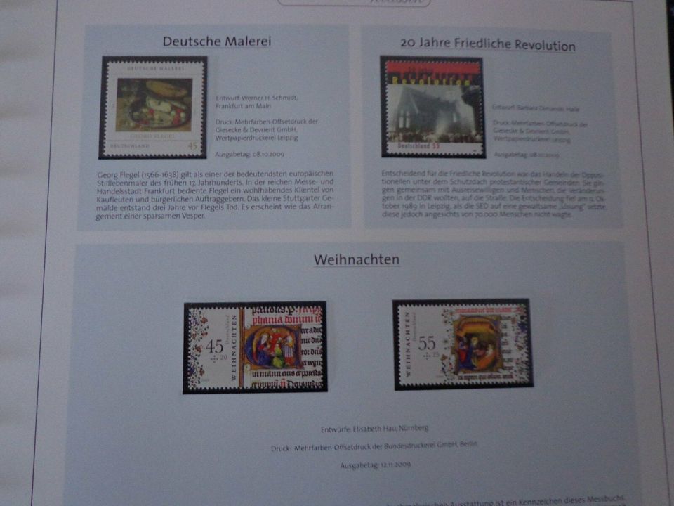 Briefmarkenalbum Deutschland klassik 2009 - 2013 in Bernstadt