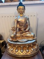 XXL Feuervergoldete Statue des Medizinbuddha aus Nepal. Bayern - Neufahrn Vorschau