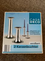 Casa Deko 2 Kerzenleuchter versilbert 11/16cm Bayern - Bergrheinfeld Vorschau