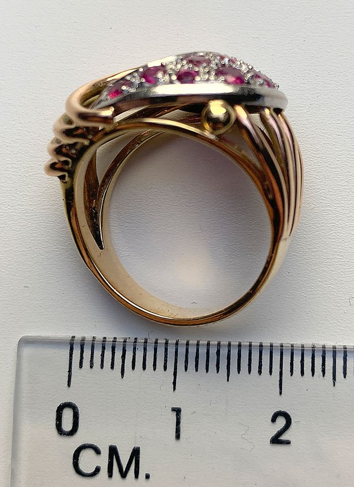 Ring aus Gold und Weißgold in Bielefeld