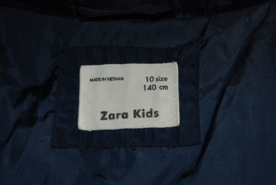 ZARA - Winter Jacke Anorak - dunkelblau - Gr.140  -Kapuze in Wuppertal