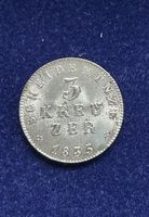 3 Kreuzer Münze 1835 Grosherzogthum Hessen Silber Hessen - Zwingenberg Vorschau