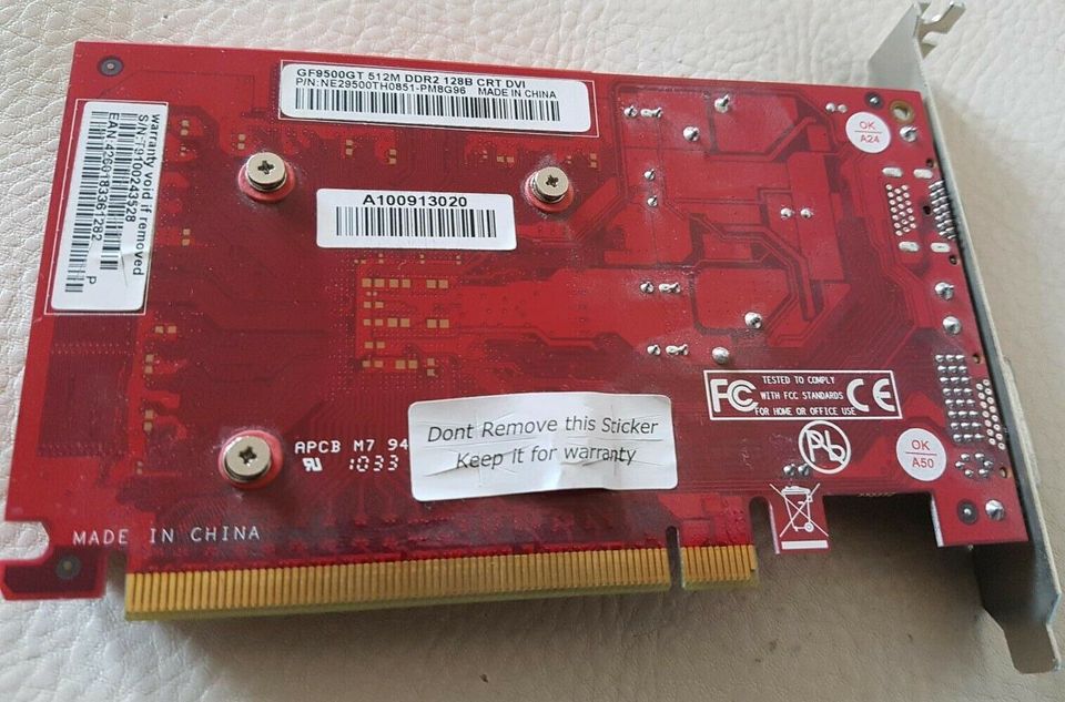 GeForce 9500GT 512MB Grafikkarte VGA DVI in Röhrsdorf