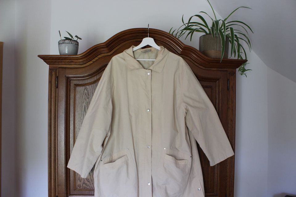 Ulla Popken | Jacke | Trenchcoat | Beige | 52/54 in Borgholzhausen