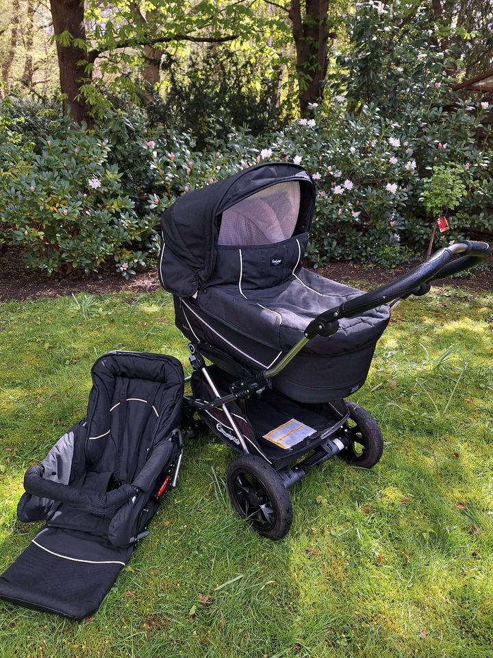 Emmaljunga Duo Edge Kinderwagen und Buggy  in schwarz in Rendsburg