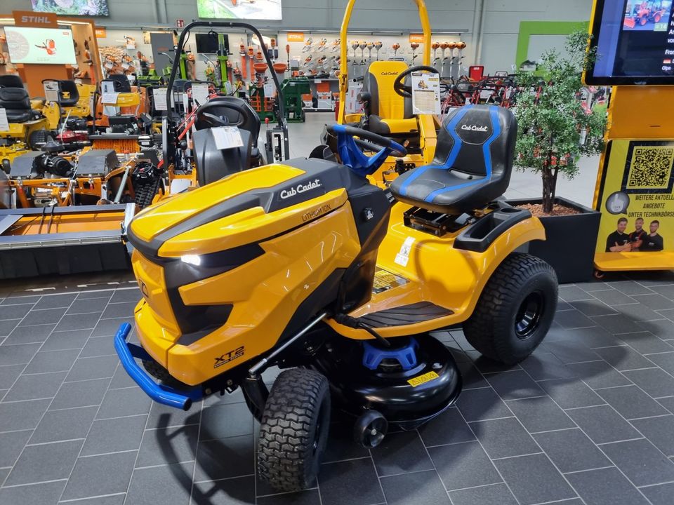Cub Cadet XT2 ES107 Akku Rasentraktor Aufsitzrasenmäher Elektro in
