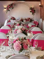Hochzeitsdekoration in pink mieten, Deko Set fuchsia pink Hessen - Michelstadt Vorschau