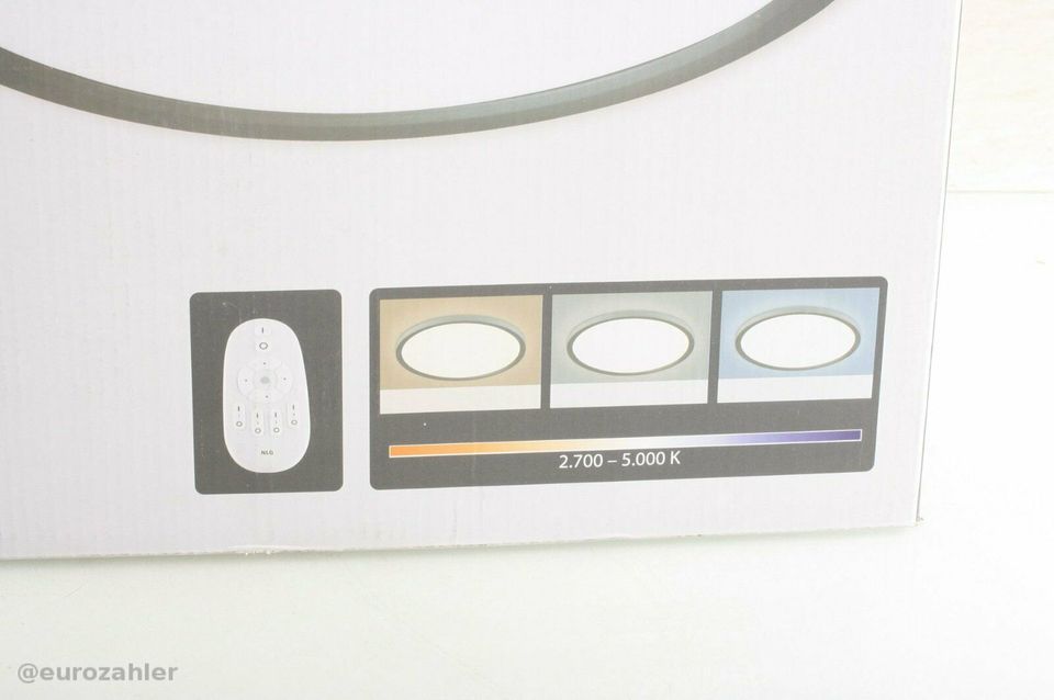 FLAT Deckenleuchte LED Schwarz , 1-flammig, Fernbedienung Dimmbar in Hückelhoven