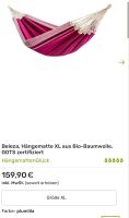 Hängemattenglück Beleza Bio plum / XL-Hängematte neu Sachsen - Radebeul Vorschau