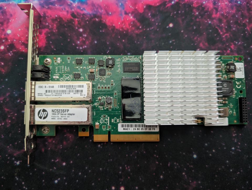 HP NC523SFP DualPort Adapter 10GbE 593742-001 in Bamberg