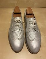 Geox Respira Schnürschuhe/ Brogues silber echt Leder Bayern - Erlangen Vorschau