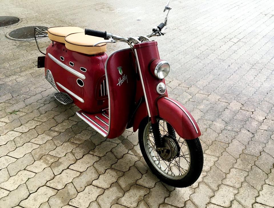 Oldtimer Motorroller DKW Hobby Soziusfest Bj 1955 Roller topp in Oberau