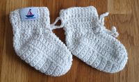 Geburtsgeschenk, Hansekind gehäkelte Babyschuhe, weiß, neu Mecklenburg-Vorpommern - Rostock Vorschau