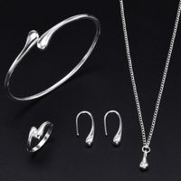 925 Silber Schmuck 4 Teile Set Größenverstellbar Tropfen Design Baden-Württemberg - Talheim Vorschau