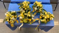 (6) Blumengesteck trocken Freesien weiß/ gelb Gastronomi Gastro Nordrhein-Westfalen - Wiehl Vorschau