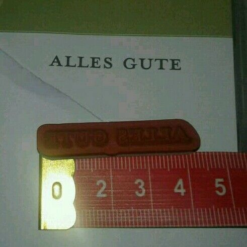 1 Clear Stamps 'Alles Gute' Gummistempel Stampin up! benutzt in Essen