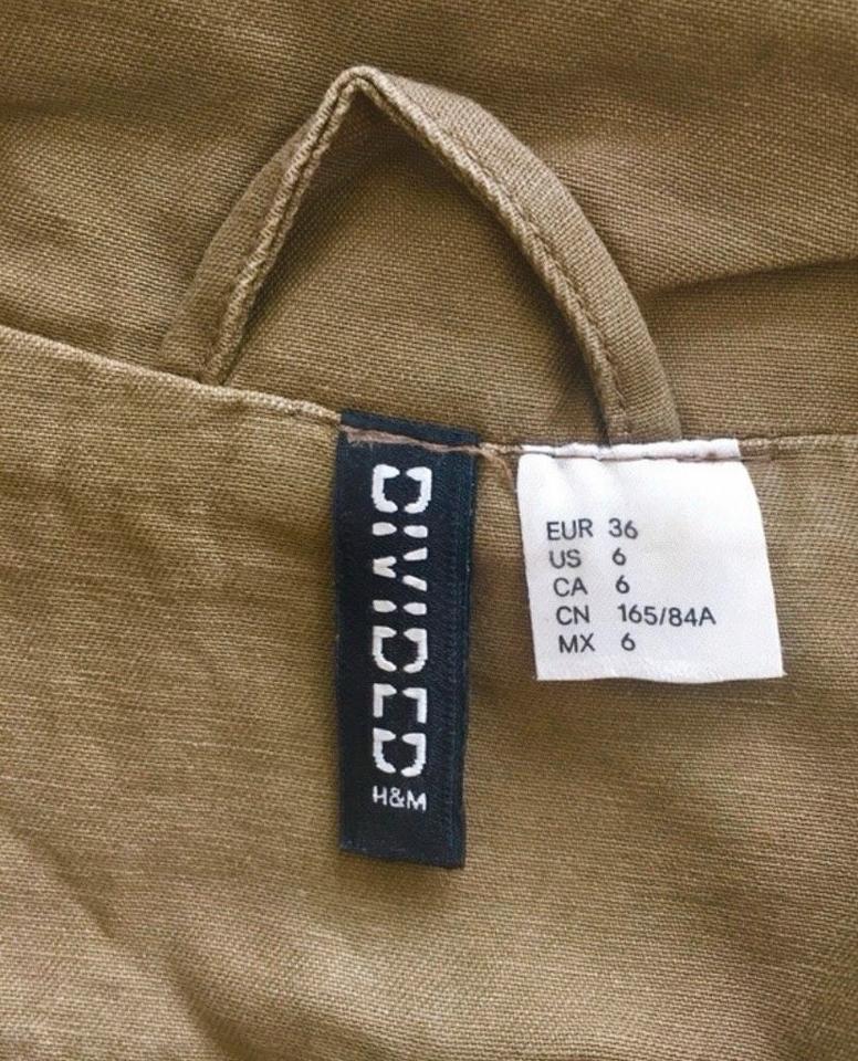 Parka/ Übergangsjacke kakifarben h&m Divided Gr. 36 in Groß-Gerau