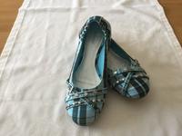 Ballerina, kariert ,blau,grau,Glitzer Gr.40 Hessen - Schaafheim Vorschau