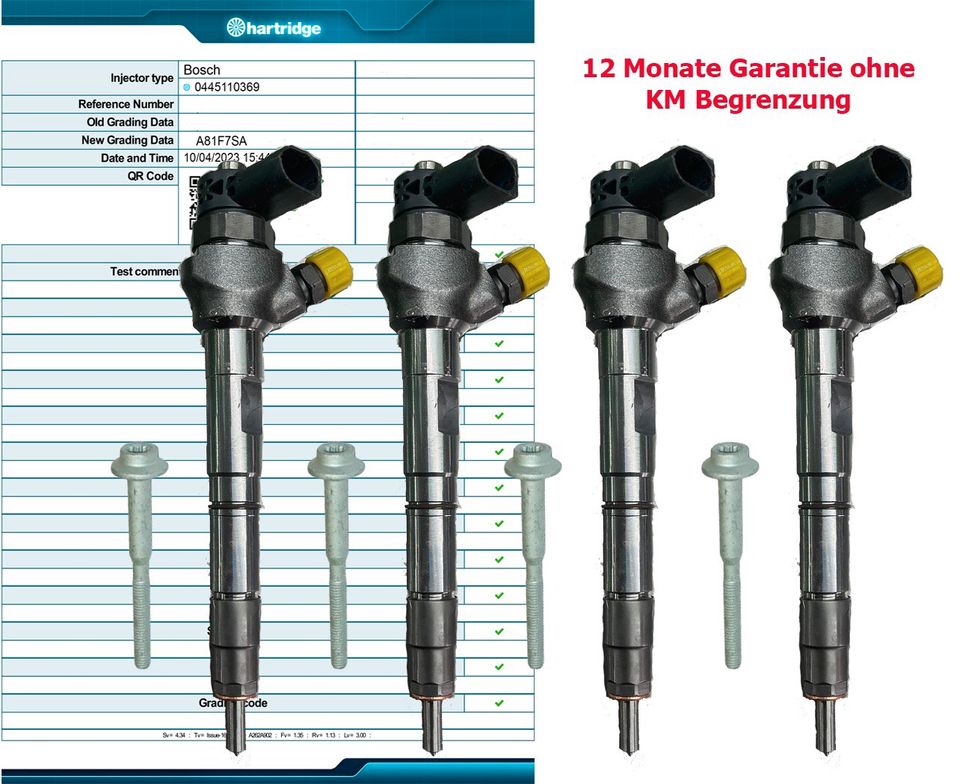 VAG 2.0 TDI Injektoren 0986436166 0986435167 0445110647 in Duisburg