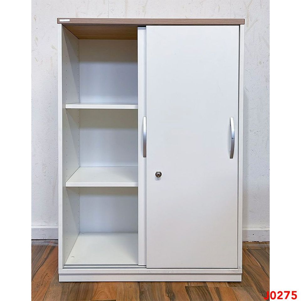 Büromöbel Set PALMBERG Schreibtisch Highboard 3 OH 80 cm weiß in Berlin