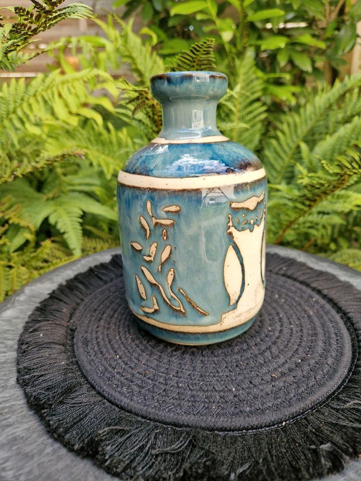 Eule Öl Met Flasche handmade getöpfert keramik witchcraft wicca in Ampfing