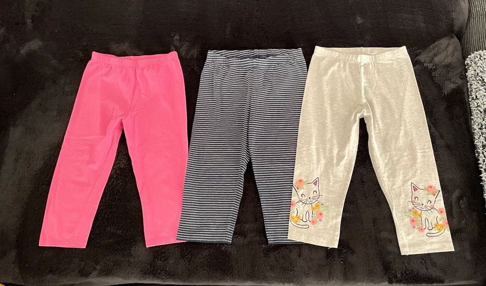 3er Set Capri Leggings 134/140 HM Yigga Sommer Hose in Sonneberg