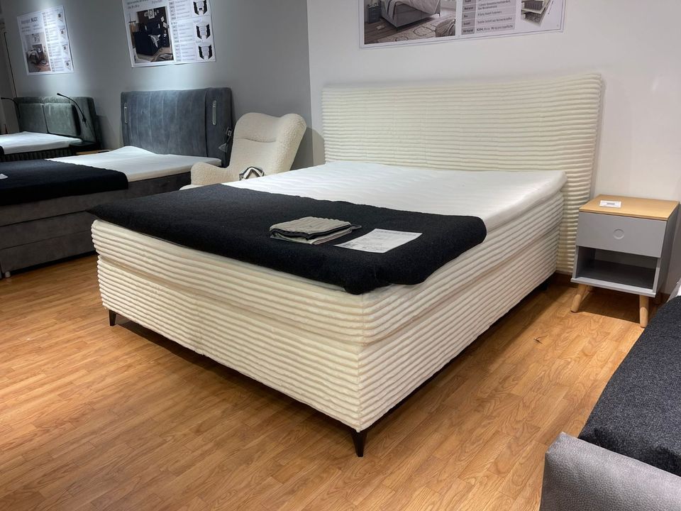 Seattle Boxspringbett 180 x 200 cm Creme Ed Lifestyle in Taufkirchen Vils