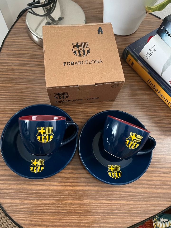 FCBarcelona Kaffeetasse 2x in Gossersweiler-Stein