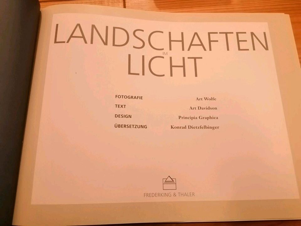 Kunst and Bildband Landschaften im Licht in Bremen