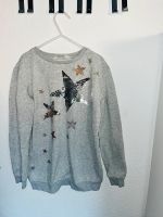 Pullikleid Pulli Sweatkleid  Longpullover H&M Sterne grau 134/140 Kreis Ostholstein - Stockelsdorf Vorschau