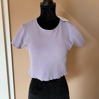 Pull&Bear T-Shirt Damen Shirt kurzärmliges Oberteil L M flieder Niedersachsen - Heidenau Vorschau