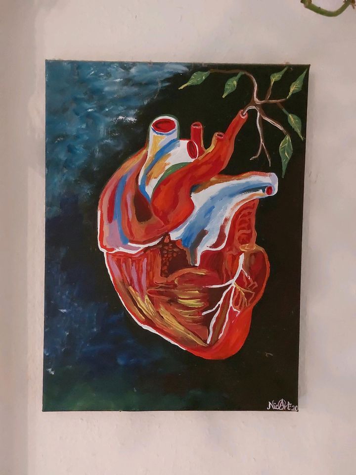 Acrylgemälde vom Herzen in Lörrach
