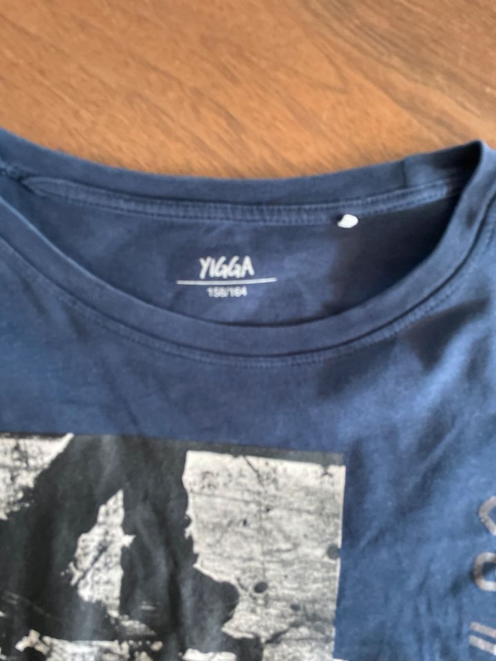 Yigga Langarm Shirt, Größe 170/176 blau in Krefeld