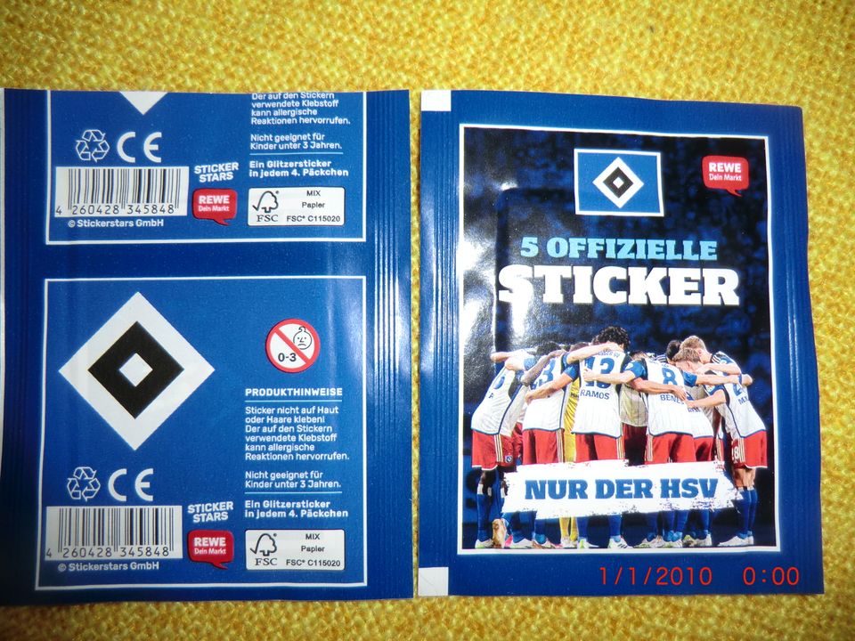 HSV Sticker von REWE - ungeöffnet - 20 Päckchen in Kaltenkirchen