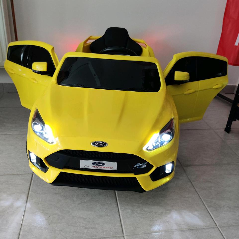 ANGEBOT! Elektro Kinderauto Ford Focus RS Gelb 2x45W, Ledersitz in Weiden (Oberpfalz)