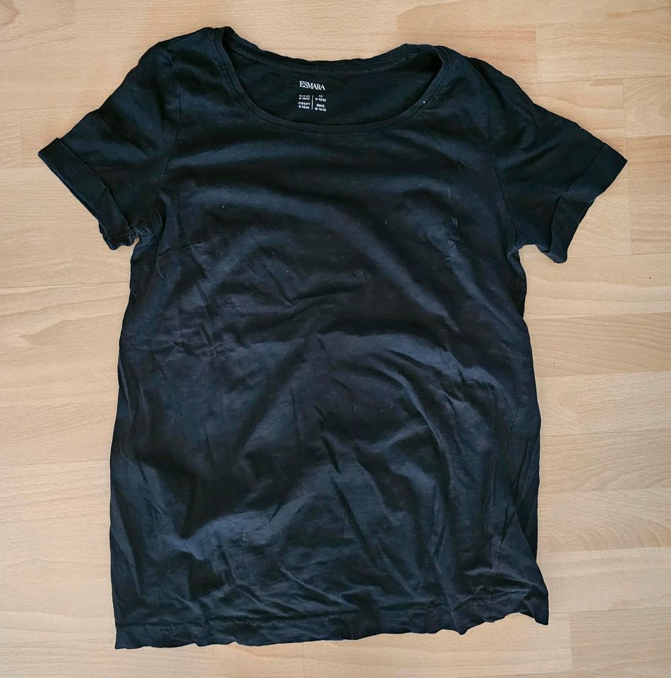 Damen Shirt Umstandsmode Esmara Lidl schwarz Größe M 40/42 in Fernwald