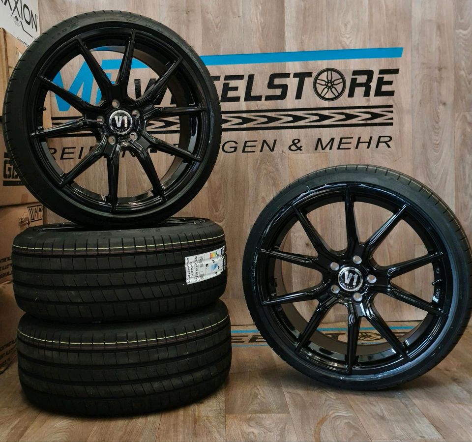 20 Zoll Alufelgen mit Sommerreifen für Audi A4 A5 A6 A7 A8 S4 S5 S6 S7 S8 TT TTS Q3 Q5 SQ3 SQ5 BMW 4er 5er X3 Seat Cupra Ateca Formentor Tarraco Skoda Kodiaq Karoq Felgen Kompletträder Sommerräder in Lengede