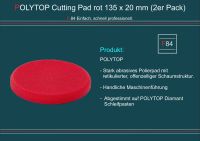 POLYTOP Cutting Pad rot 135 x 20 mm Rotationspad (2er Pack) F84 Bayern - Tirschenreuth Vorschau