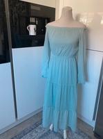 H&M Damen Kleid Gr. S Off Shoulder türkis Bayern - Neufahrn Vorschau